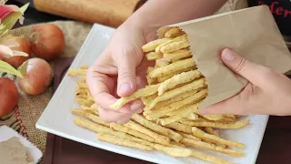 CRISPY ONION STICKS! Easy and quick recipe