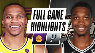 Los Angeles Lakers vs San Antonio Spurs Full Game Highlights - October 26, 2021 - 2021/22 NBA Season