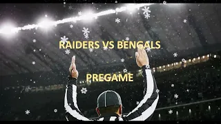 RAIDERS VS BENGALS PREGAME PLAYOFF