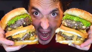 MEXICAN MCDONALDS BIG MAC BURGER ! * ASMR NO TALKING * NOMNOMSAMMIEBOY