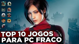 TOP 10  Melhores Jogos Leves Para PC FRACO  ( ATUALIZADO 2024 )