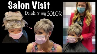 Salon Visit ~ How to Get SUPER Blonde Highlights on Dark Hair | Pixie Cut & Color