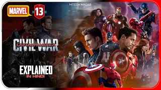 Captain America Civil War (2016) Explained in Hindi | Disney+ Hotstar हिंदी / उर्दू | Hitesh Nagar