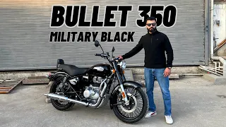 2024 Royal Enfield Bullet 350 Review | Military Black | Most Value for Money | Motorxone