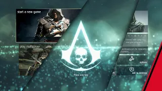 Assassin's Creed 4 Black Flag Title Screen and Main Menu Theme Song | ( 60fps )