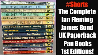 The Complete - Ian Fleming - James Bond - UK 1st Edition - Pan Books Paperbacks - YouTube #Shorts