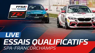 LIVE | Championnat de France FFSA Tourisme - Spa-Francorchamps 2021 – Essais qualificatifs