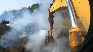 Helping Put Out A Landfill Fire