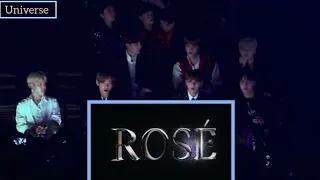 BTS Reaction to 'Rose ' On the ground + Hard to love performance 2022 concert #fanmade