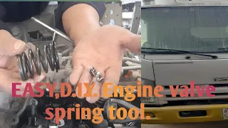 How to Make a Engine valve spring compressor tool.D.I.Y