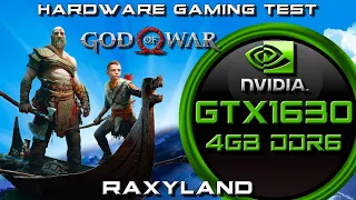 💯God of War (PC) | ✔️GTX 1630 4GB DDR6 Benchmark | RAXYLAND Hardware Gaming Test