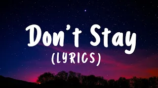 Don't Stay Lyrics NCS   Copyright Free Music NGO