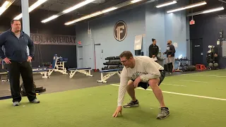 Offensive Line Drills - Getting into a Proper O-Line Stance