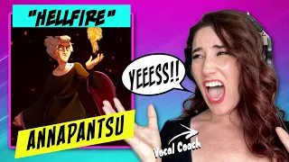 Vocal Coach Reacts Annapantsu - Hellfire | WOW! She was...