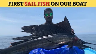 First Sail fish landed on our boat | All credits goes to Vicky