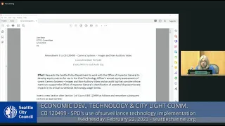 Economic Development, Technology & City Light Committee 2/22/23