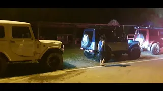 Suzuki Jimny and Daihatsu Taft 4x4 night chill