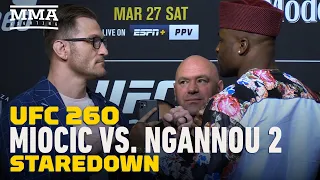 UFC 260: Stipe Miocic vs. Francis Ngannou 2 Face Off - MMA Fighting