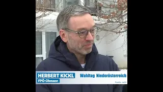 NÖ-Wahl 2023: Herbert Kickl im Interview vor seiner Stimmabgabe