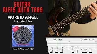 Morbid Angel - Immortal Rites - Guitar riffs with tabs / cover / lesson