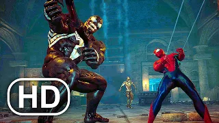 Spider-Man & Venom Fight Dracula Scene 4K (2023) - Marvel's Midnight Suns