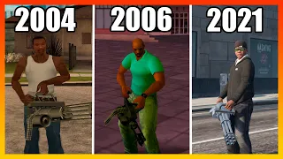 Evolution of Minigun logic in GTA games