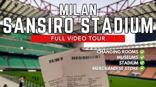 SAN SIRO Stadium - COMPLETE FULL Tour Stadium, Museum and Store AC Milan Intermilan