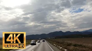 Drive in a Beautiful Mountain Scenery, Bran to Moeciu, Romania. 4K Video