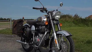 Royal Enfield classic 500, & Hitchcocks Exhaust! Full review. The verdict and exhaust sound!