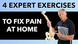 Sacroiliac, Low Back & pelvic Girdle Pain; 4 Expert Exercises To Fix At Home