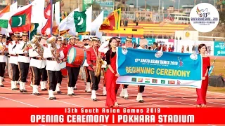 13th South Asian Games 2019 - OPENING CEREMONY | Pokhara Stadium, Nepal