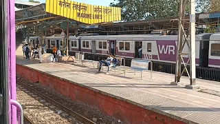 Arrival at Marine Lines Railway Station: Borivali-Churchgate Fast Local