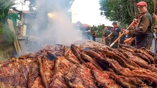 Pork Ribs Festival. Huge Italian Street Food Event