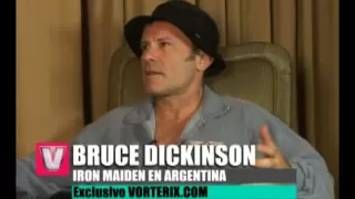 Iron Maiden en Argentina 2011 Entrevista a Bruce Dickinson part 1/2