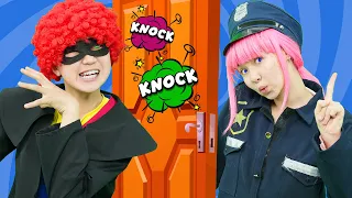 Knock Knock! Who's at The Door | Police Help + More Nursery Rhymes & Kids Songs | Hahatoons Songs