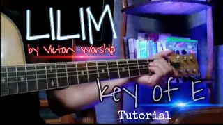 LILIM (IN YOUR SHELTER)GUITAR TUTORIAL (victory worship) KEY of E 2020!!