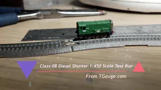 T Gauge class 08 shunter test run