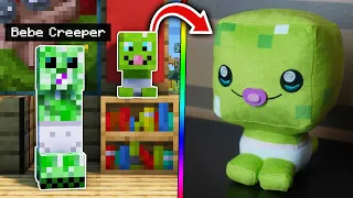 El PROYECTO SECRETO del BEBE CREEPER en MINECRAFT 😍 PELUCHE BEBE CREEPER