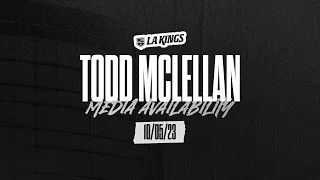 Head Coach Todd McLellan | 10.05.23 v SJS Postgame Media