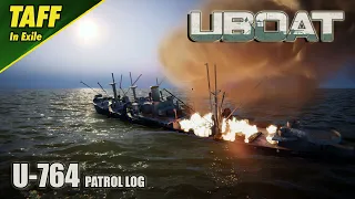 UBOAT | B.128 - Modded Career | U-764 Patrol Log 17 | An uneasy Feeling!