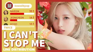 TWICE - I Can't Stop Me (Line Distribution)