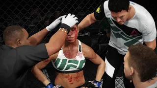 UFC 2 PS4 - Valentina Shevchenko vs Amanda Nunes - Bantamweight Title Fight | Pro Difficulty
