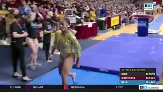 Jordan Chiles Vault UCLA @ Minnesota Tri Meet 2022