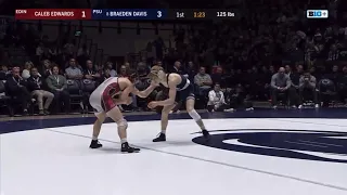 Braeden Davis(PSU) vs Caleb Edwards(EUP) 2/25/24 (Jeff Byers Radio Call)