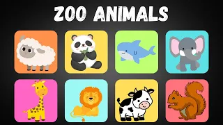 Learn Different Kind of Animals - Animals Name for Children - Phonic Animals - New Zoo Animals Names