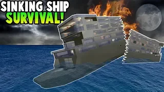 Zombie Survival on a SINKING SHIP! - Garry's Mod Gameplay - Gmod Roleplay