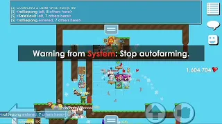 So i was farming and i got banned | Growtopia