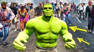 ХАЛК ВЫЖИВАЕТ ПРОТИВ 1000 ЗОМБИ В АПОКАЛИПСИСЕ ВИРУС ГТА 5 МОДЫ! HULK ОБЗОР МОДА В GTA 5! ИГРЫ ВИДЕО