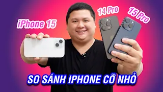 So sánh iPhone 15 và iPhone 15 Pro, ké thêm iPhone 14 Pro: lựa chọn nào cho iPhone cỡ nhỏ?