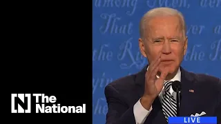 Joe Biden tells Donald Trump to 'shut up, man'